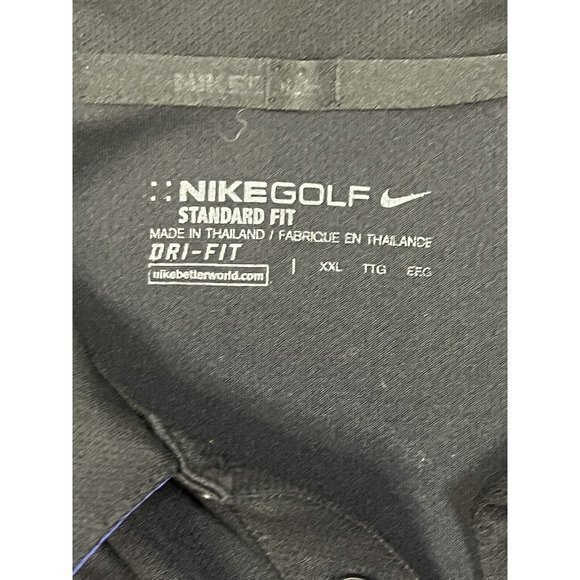 Nike‎ Golf Drifit Mens Polo Tshirt Bright Blue Size XXL - Picture 3 of 5